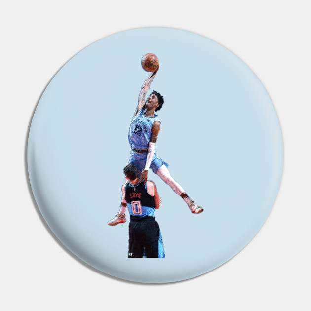 Ja Morant Almost Dunk On Kevin Love Ja Morant Pin Teepublic
