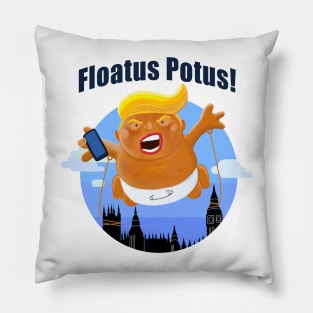 Trump Inflatable Baby Blimp Floating England Scotland Pillow