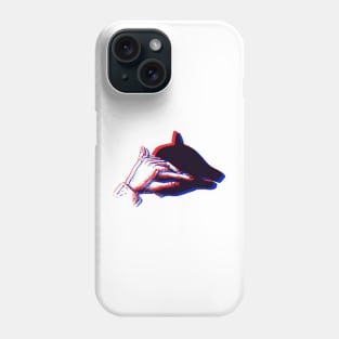 3D Shadow Puppet - BEAR Phone Case