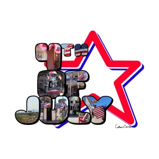 4th Of July Big Letter Star T-Shirt