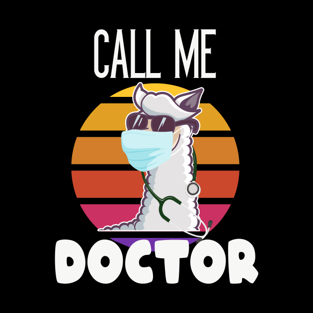 Funny Llama Doctor by Foxxy Merch