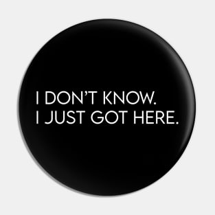 I don't know. I just got here. Pin