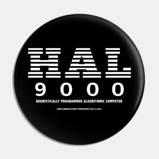 2001 A Space Odyssey Hal Computer Logo Pin