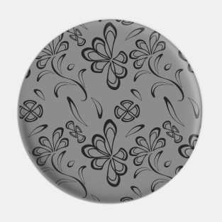 pattern with flowers and leaves Pin