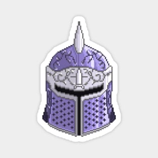 Pixel Art Knight Helmet Magnet