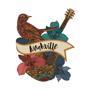 Nashville - Guitar - Mockingbird T-Shirt