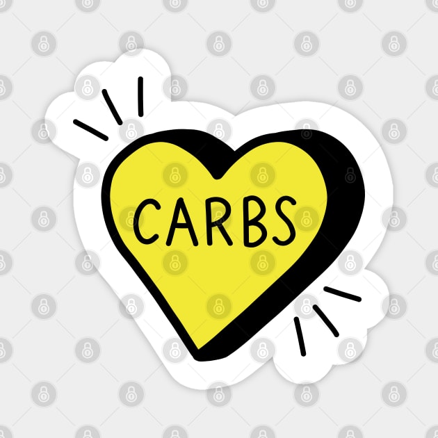 Love Carbs Magnet by designminds1