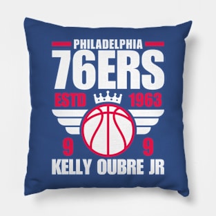 Philadelphia 76ERS Oubre Jr 9 Basketball Retro Pillow