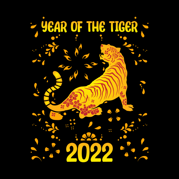 Good Luck Zodiac Happy Chinese New Year of the Tiger 2022 by jodotodesign