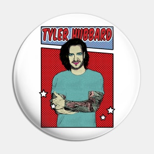 Tyler Hubbard Pop Art Comic Style Pin