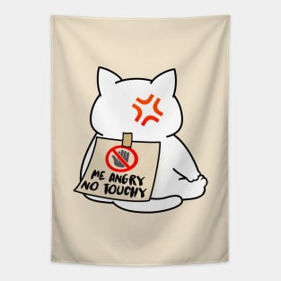 Angry Cat No Touchy Tapestry