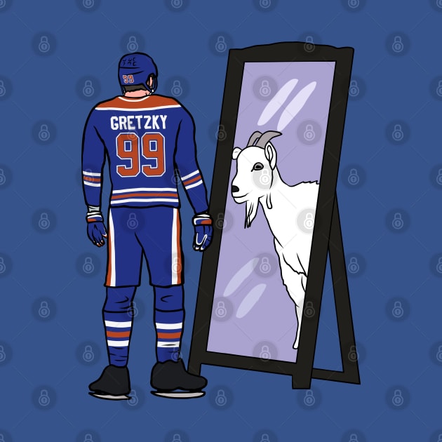 Wayne Gretzky Mirror GOAT by rattraptees