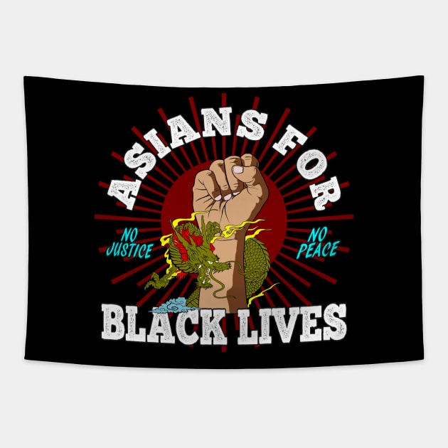 Asians For Black Lives Tapestry by RongWay