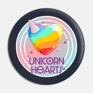 Unicorn Hearts Pin