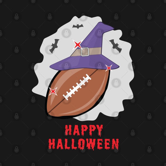 Happy Football Halloween - Funny by DesignWood-Sport