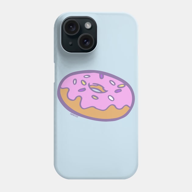 Purple Pastel Doughnut Phone Case by Jan Grackle