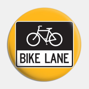 MUTCD Bike Lane Sign R03-17 Pin