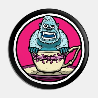 Tea Cup Yeti Pin