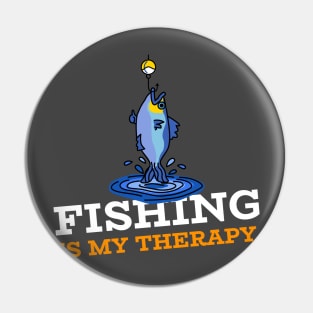 Fishing is my therapy 9 Pin