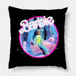 Y2k aesthetics blue hair glow bedroom Pillow