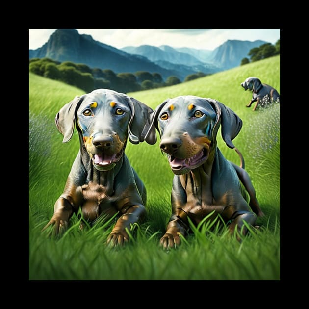 Weimaraner Puppies by PSYOP Industries 