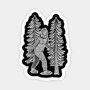 Bigfoot in the Forest Magnet