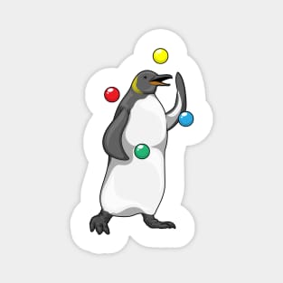 Penguin Juggler Juggle Magnet