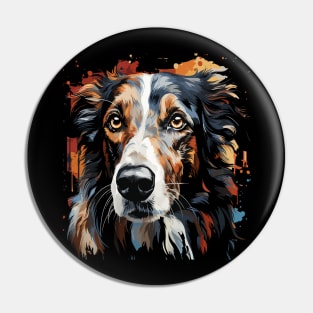 Patriotic Borzoi Pin