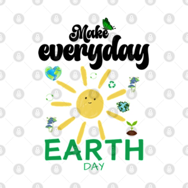 make everyday earth day  2024 gift april 22 Cute Teacher  Lover Rainbow by graphicaesthetic ✅