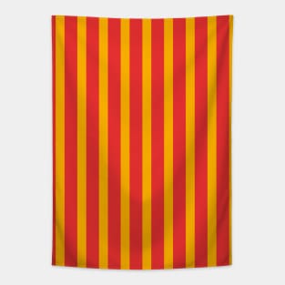 Abu | Red and Orange Stripes Pattern Tapestry