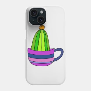 Cute Cactus Design #92: Tiny Cactus In A Teacup Phone Case