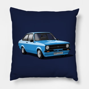 Ford Escort Mk 2 in olympic blue Pillow