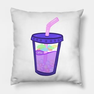 Cloudy with a Chance of Boba Pillow