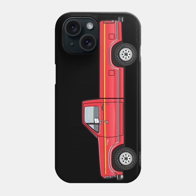 Red 1980-1986 Long Bed Phone Case by JRCustoms44