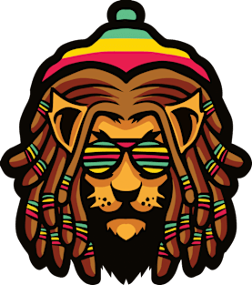 Rasta Lion Magnet