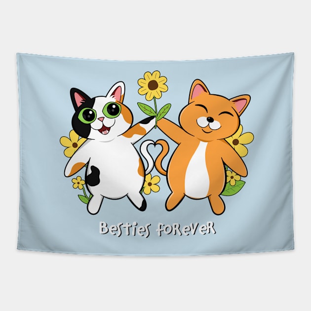 Besties Forever Tapestry by leBoosh-Designs