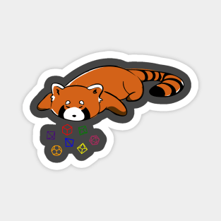 Red Panda Tabletop RPG Player Magnet