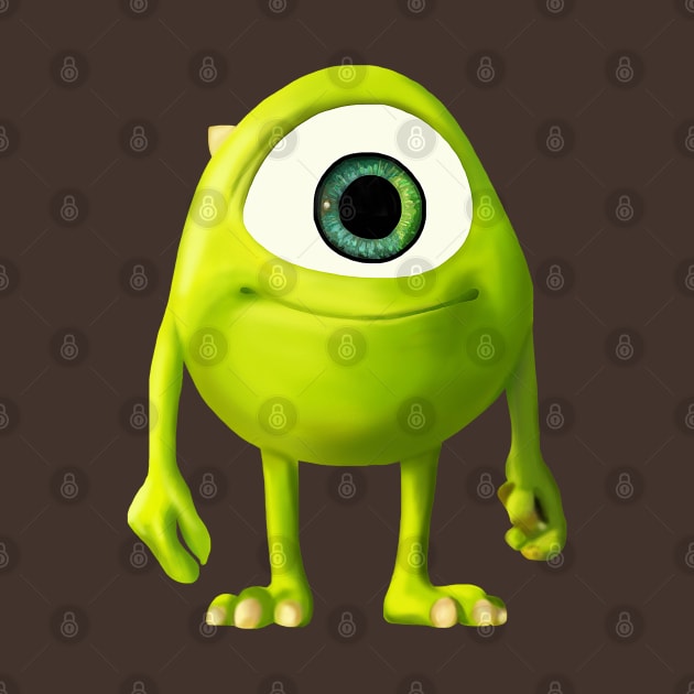 Baby Mike Wazowski by sparkling-in-silence