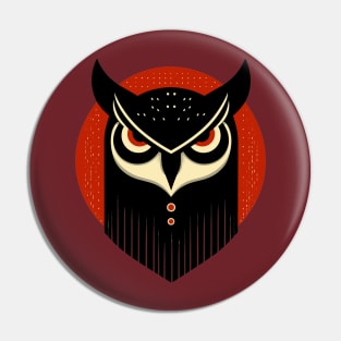 Angry owl Pin