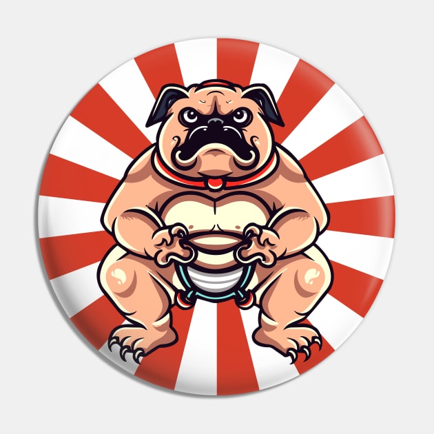 Sumo Dog ready to fight Pin by KENG 51