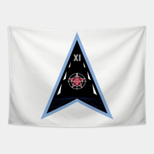 Space Force Delta 11 Logo Tapestry