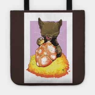 The Black Cat and the Pan de Muerto Tote