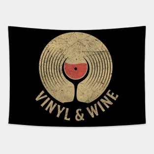 Vinyl Collector Wine Lover Tapestry