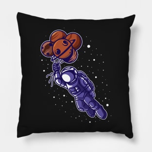 Astronaut Flying In Space Pillow