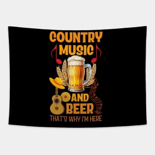 Country Music and Beer Tapestry