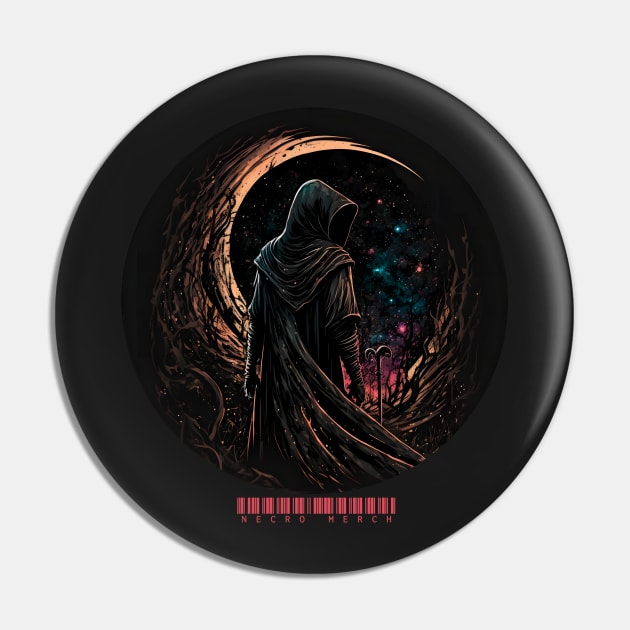 Cosmic Conjurer - Necro Merch Pin by NecroMerch