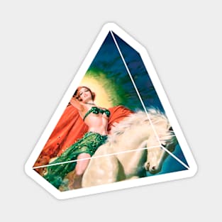 power triangle vintage Magnet