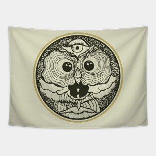 Third Eye skull Mandala Tapestry