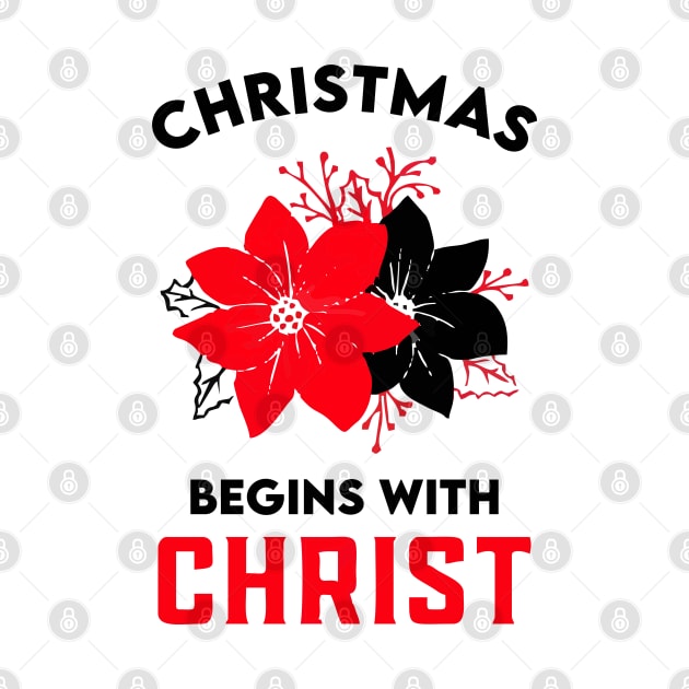 christmas begins with christ by Vortex.Merch