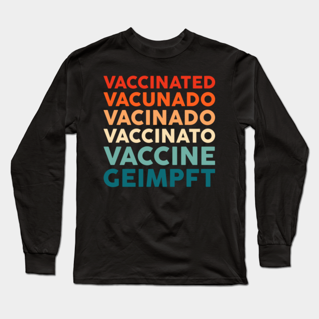 Vaccinated Vacunado Vacinado Vaccinato Vaccine Retro ...